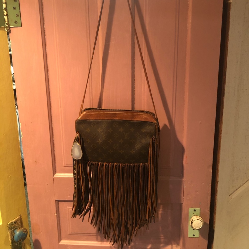Auth. Louis Vuitton, fringed by vintage boho bags